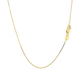 14k Yellow Gold Classic Box Chain 0.6mm thumbnail 4