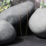 14k Yellow Gold Classic Box Chain 0.6mm thumbnail 5