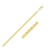 3.0mm 14k Yellow Gold Forsantina Lite Cable Link Chain thumbnail 2