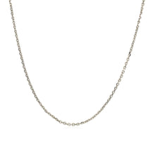 Load image into Gallery viewer, 14k White Gold Adjustable Cable Chain 0.9mm