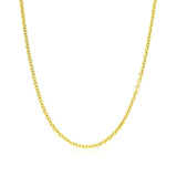14k Yellow Gold Forsantina Lite Cable Link Chain 1.9mm thumbnail 3
