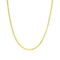 14k Yellow Gold Forsantina Lite Cable Link Chain 1.9mm