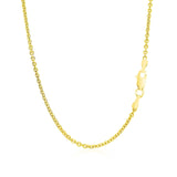 14k Yellow Gold Forsantina Lite Cable Link Chain 1.9mm thumbnail 4
