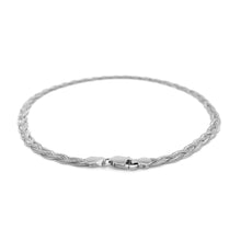 Load image into Gallery viewer, 3.5mm 14k White Gold Braided Bracelet