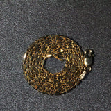 14k Yellow Gold Diamond-Cut Alternating Bead Chain 1.5mm thumbnail 6