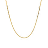 14k Yellow Gold Gourmette Chain 1.5mm thumbnail 2