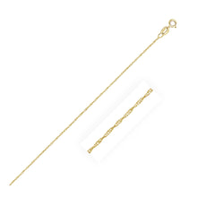 Load image into Gallery viewer, 10k Yellow Gold Singapore Chain 0.8mm