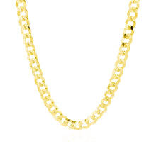 Load image into Gallery viewer, 5.7mm 14k Yellow Gold Solid Curb Chain