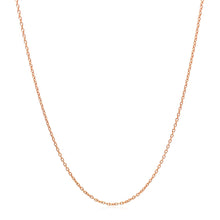 Load image into Gallery viewer, 14k Rose Gold Round Cable Link Chain 0.7mm