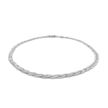 Load image into Gallery viewer, 3.5mm 14k White Braided Foxtail Anklet