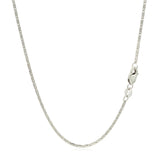 14k White Gold Lumina Pendant Chain 1.0mm thumbnail 4