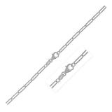 14K White Gold Paperclip Chain (2.5mm) thumbnail 1