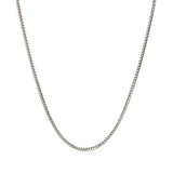 14k White Gold Franco Chain 1.2mm thumbnail 3