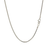 14k White Gold Franco Chain 1.2mm thumbnail 4