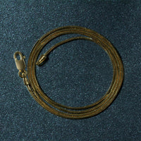 14k Yellow Gold Round Snake Chain 0.9mm