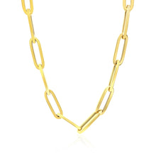 Load image into Gallery viewer, 14K Yellow Gold Wide Paperclip Chain (6.1mm)