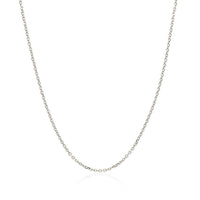 10k White Gold Cable Chain 1.1mm