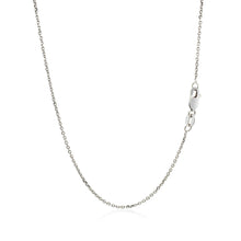 Load image into Gallery viewer, 10k White Gold Cable Chain 1.1mm