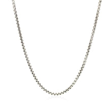 Load image into Gallery viewer, 14k White Gold Round Box Chain 1.7mm