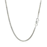Sterling Silver Rhodium Plated Box Chain 1.8mm thumbnail 3