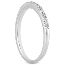 Load image into Gallery viewer, 14k White Gold Fancy Engraved Pave Diamond Wedding Ring Band