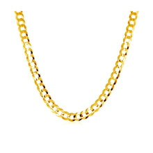Load image into Gallery viewer, 3.6mm 14k Yellow Gold Solid Curb Chain