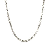 2.3mm 10k White Gold Rolo Chain thumbnail 3