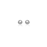14k White Gold Classic Round Stud Earrings (6.0 mm) thumbnail 1