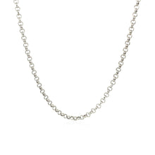 Load image into Gallery viewer, 2.3mm 14k White Gold Rolo Chain