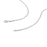 2.5mm 14k White Gold Pendant Chain with Textured Links thumbnail 6