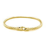 Fancy Weave Bangle in 14k Yellow Gold (3.0mm) thumbnail 4