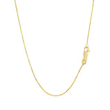 14k Yellow Gold Round Snake Chain 0.7mm thumbnail 4