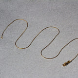14k Yellow Gold Round Snake Chain 0.7mm thumbnail 6