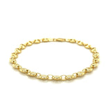 4.7mm 14k Yellow Gold Puffed Mariner Link Bracelet thumbnail 2