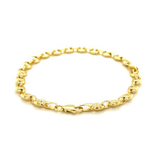 Load image into Gallery viewer, 4.7mm 14k Yellow Gold Puffed Mariner Link Bracelet