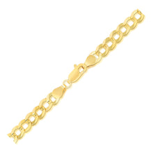 Load image into Gallery viewer, 5.7mm 14k Yellow Gold Solid Curb Bracelet
