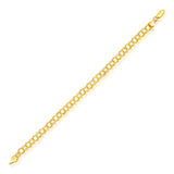 5.0 mm 14k Yellow Gold Lite Charm Bracelet thumbnail 1