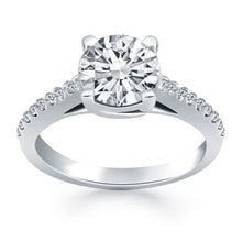 Load image into Gallery viewer, 14k White Gold Trellis Diamond Engagement Ring
