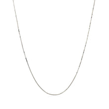 Load image into Gallery viewer, 14k White Gold Classic Box Chain 0.45mm