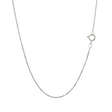 14k White Gold Classic Box Chain 0.45mm thumbnail 4