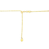 14k Yellow Gold Adjustable Sparkle Chain 1.5mm thumbnail 4