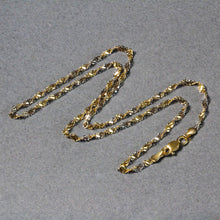 Load image into Gallery viewer, 2.0mm 14k Two-Tone Gold Singapore Chain
