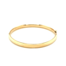 Load image into Gallery viewer, 14k Yellow Gold Dome Design Polished Children&#39;s Bangle