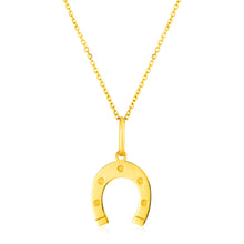 Load image into Gallery viewer, 14K Yellow Gold Necklace with Horseshoe