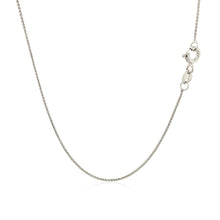 Load image into Gallery viewer, 14k White Gold Diamond Cut Round Wheat Chain 0.6mm