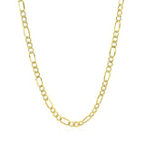 2.8mm 10k Yellow Gold Lite Figaro Chain thumbnail 3