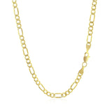 2.8mm 10k Yellow Gold Lite Figaro Chain thumbnail 4