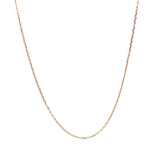 Diamond Cut Cable Link Chain in 14k Rose Gold (0.8 mm) thumbnail 3