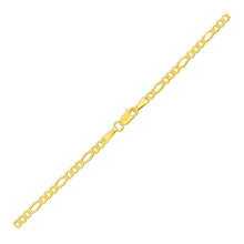 Load image into Gallery viewer, 2.8mm 14k Yellow Gold Figaro Anklet
