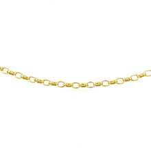 Load image into Gallery viewer, 3.2mm 14k Yellow Gold Oval Rolo Bracelet